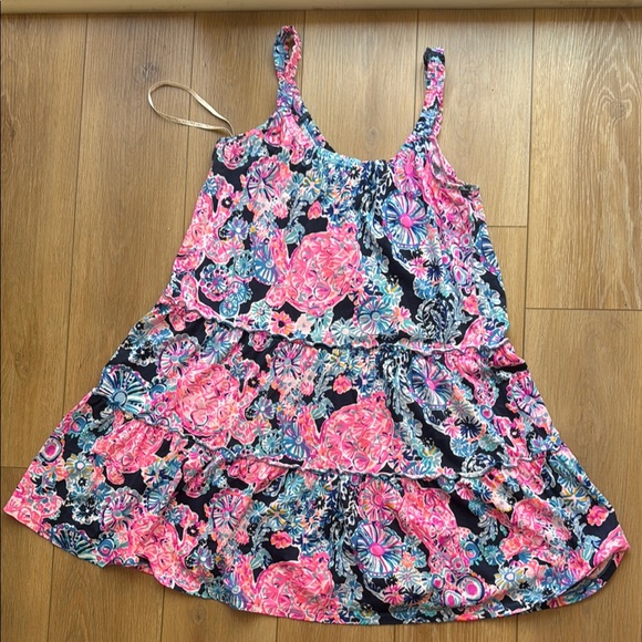 Lilly Pulitzer Loro Swing Dress in High Tide Navy In Turtle Amazement - Medium - Picture 3 of 3